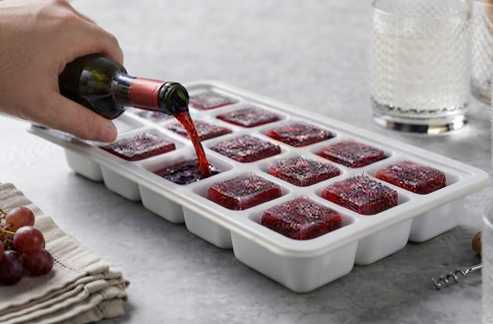 how to freeze wine safely